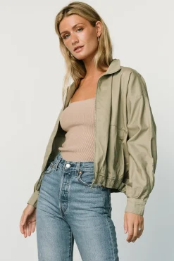 Sale Baltic Born Beckett Bomber Jacket | Olive