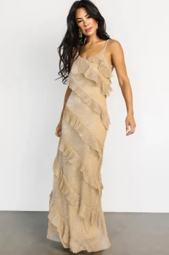 Outlet Baltic Born Belisama Ruffle Gown | Gold