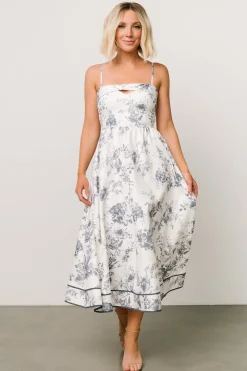New Baltic Born Bellagio Midi Dress | Slate Floral
