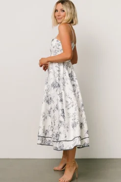 New Baltic Born Bellagio Midi Dress | Slate Floral