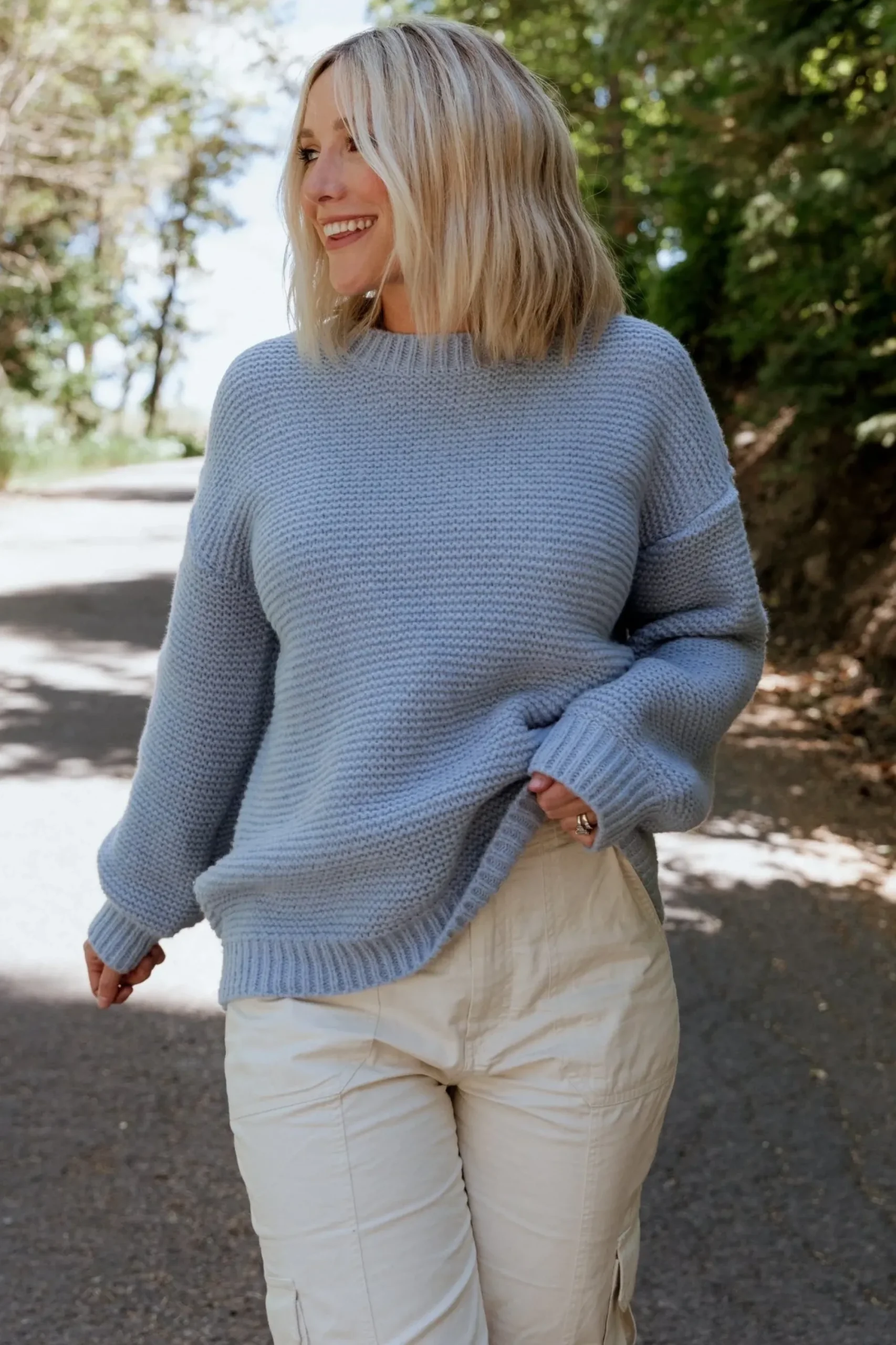 Discount Baltic Born Bentley Chunky Knit Sweater | Blue