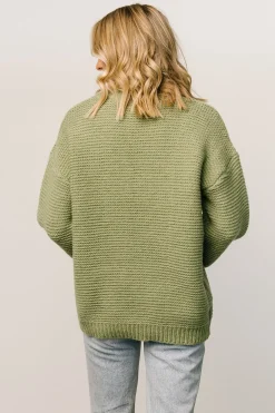 Discount Baltic Born Bentley Chunky Knit Sweater | Olive