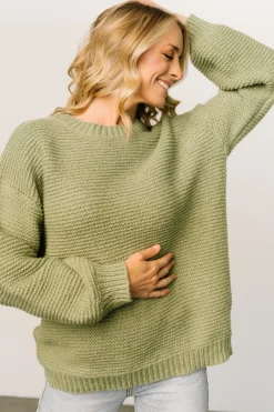 Discount Baltic Born Bentley Chunky Knit Sweater | Olive
