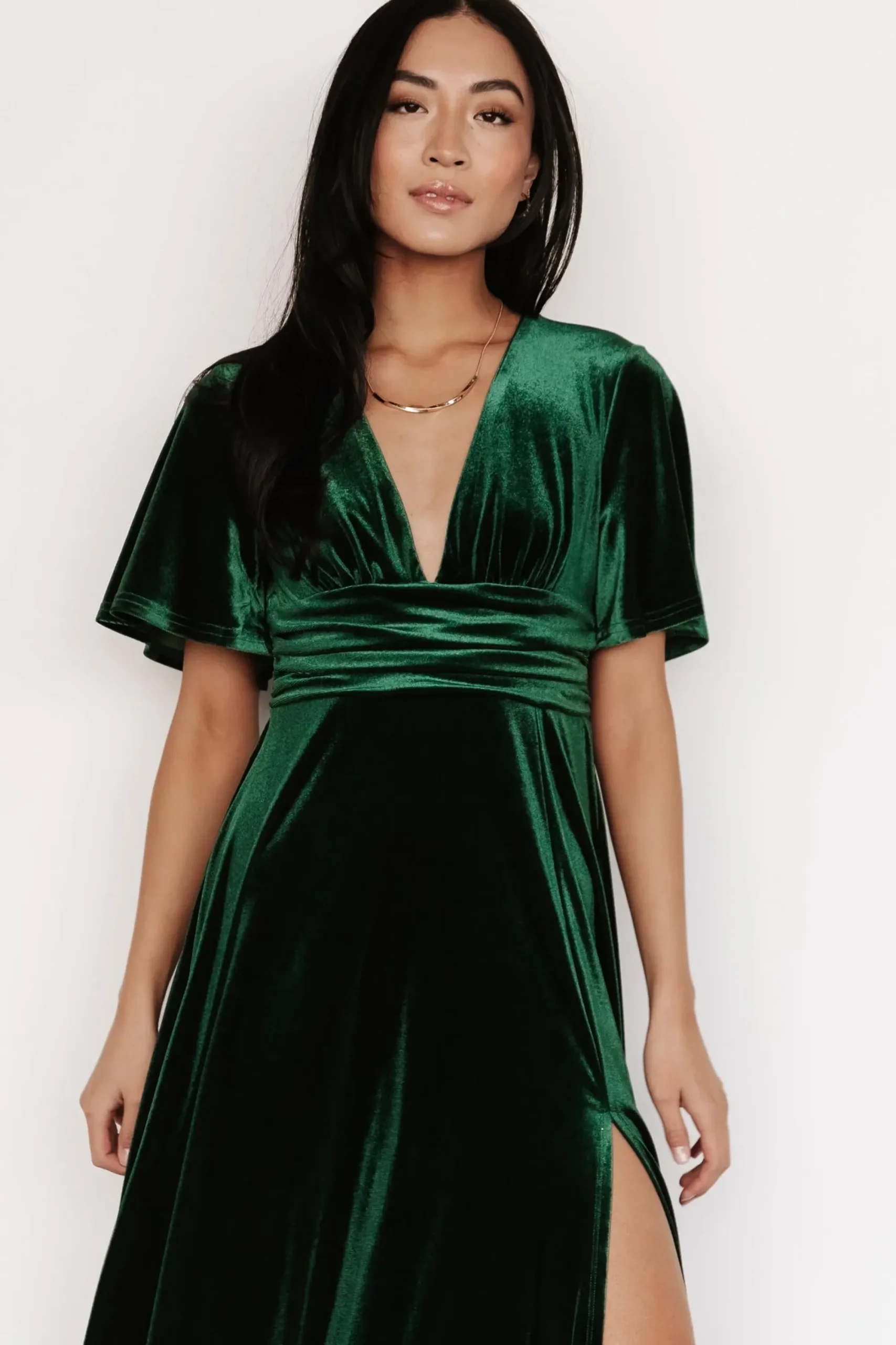 Online Baltic Born Berenice Velvet Maxi Dress | Emerald