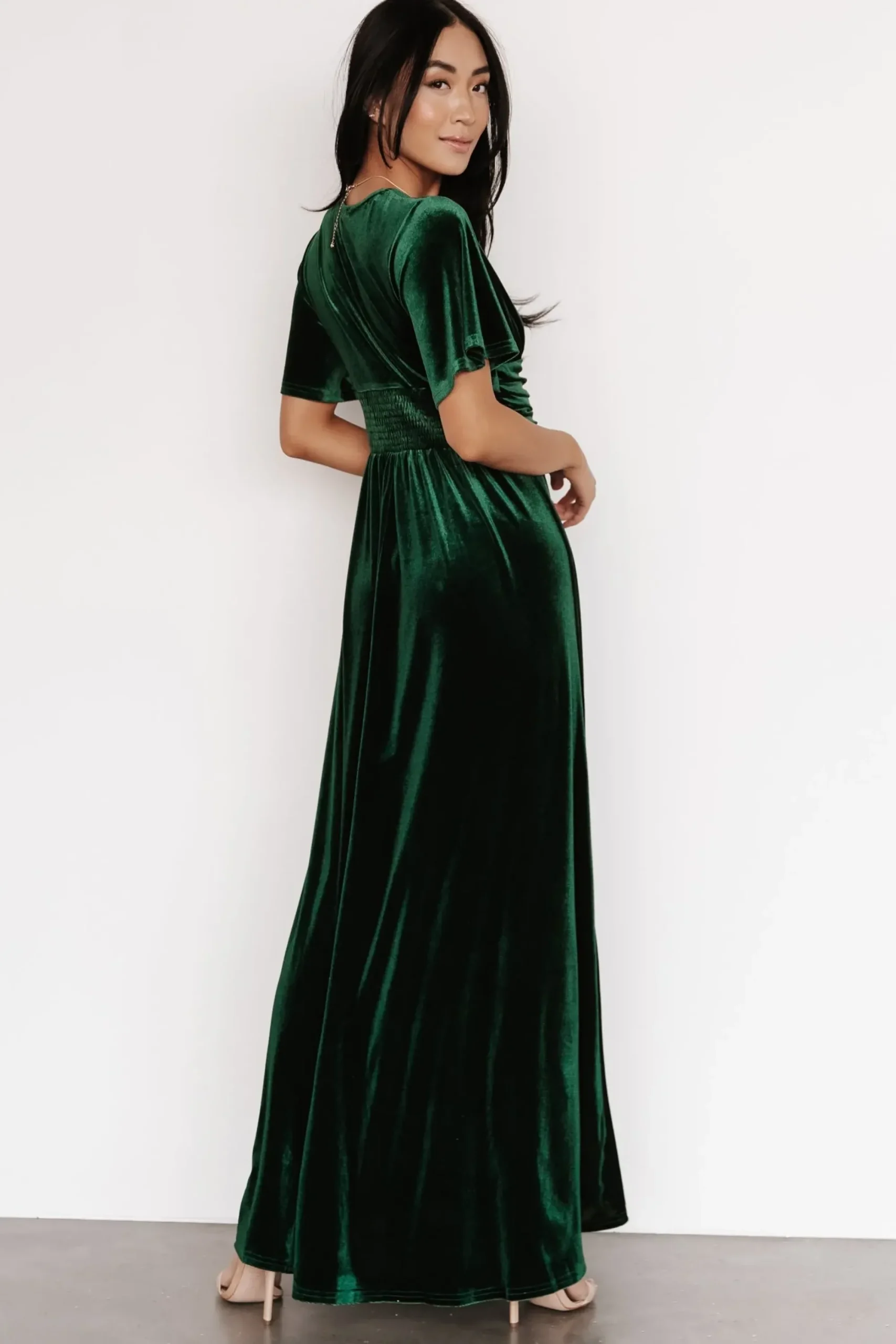 Online Baltic Born Berenice Velvet Maxi Dress | Emerald