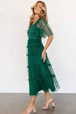 Discount Baltic Born Bexley Tulle Dress | Dark Green