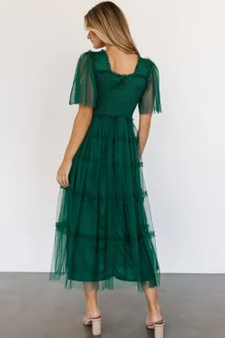 Discount Baltic Born Bexley Tulle Dress | Dark Green