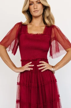 Hot Baltic Born Bexley Tulle Dress | Wine
