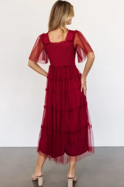 Hot Baltic Born Bexley Tulle Dress | Wine