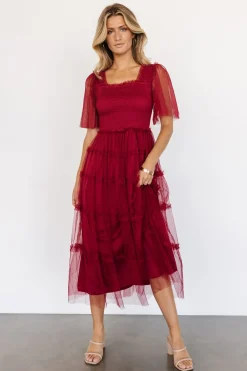 Hot Baltic Born Bexley Tulle Dress | Wine