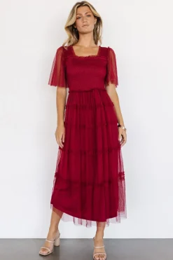 Hot Baltic Born Bexley Tulle Dress | Wine
