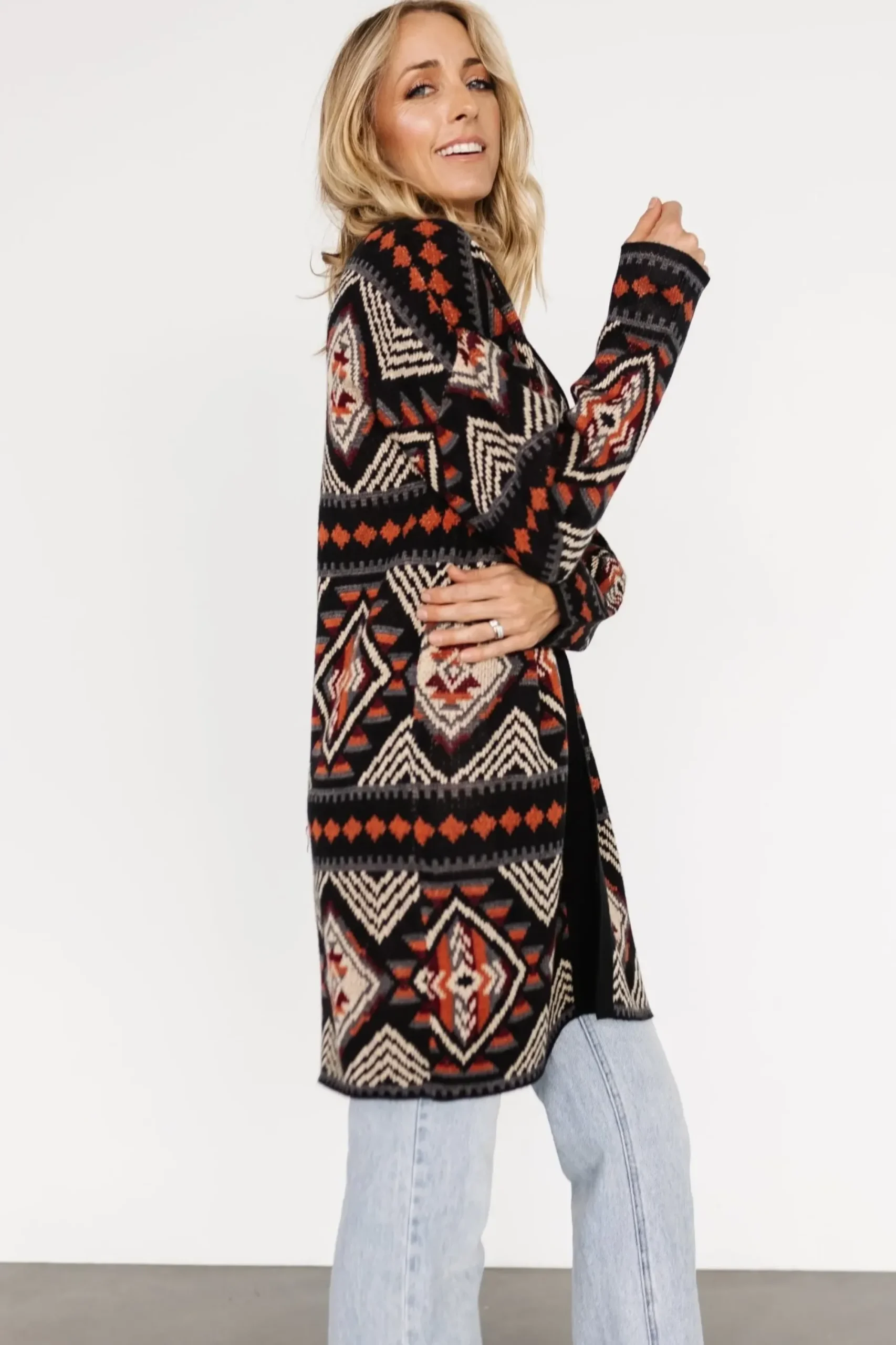 Fashion Baltic Born Billings Knit Cardigan | Black Multi