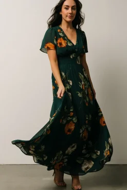 Discount Baltic Born Birdie Maxi Dress | Deep Topaz Floral