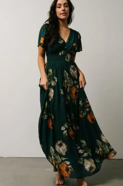 Hot Baltic Born Birdie Maxi Dress | Dusty Blue Floral