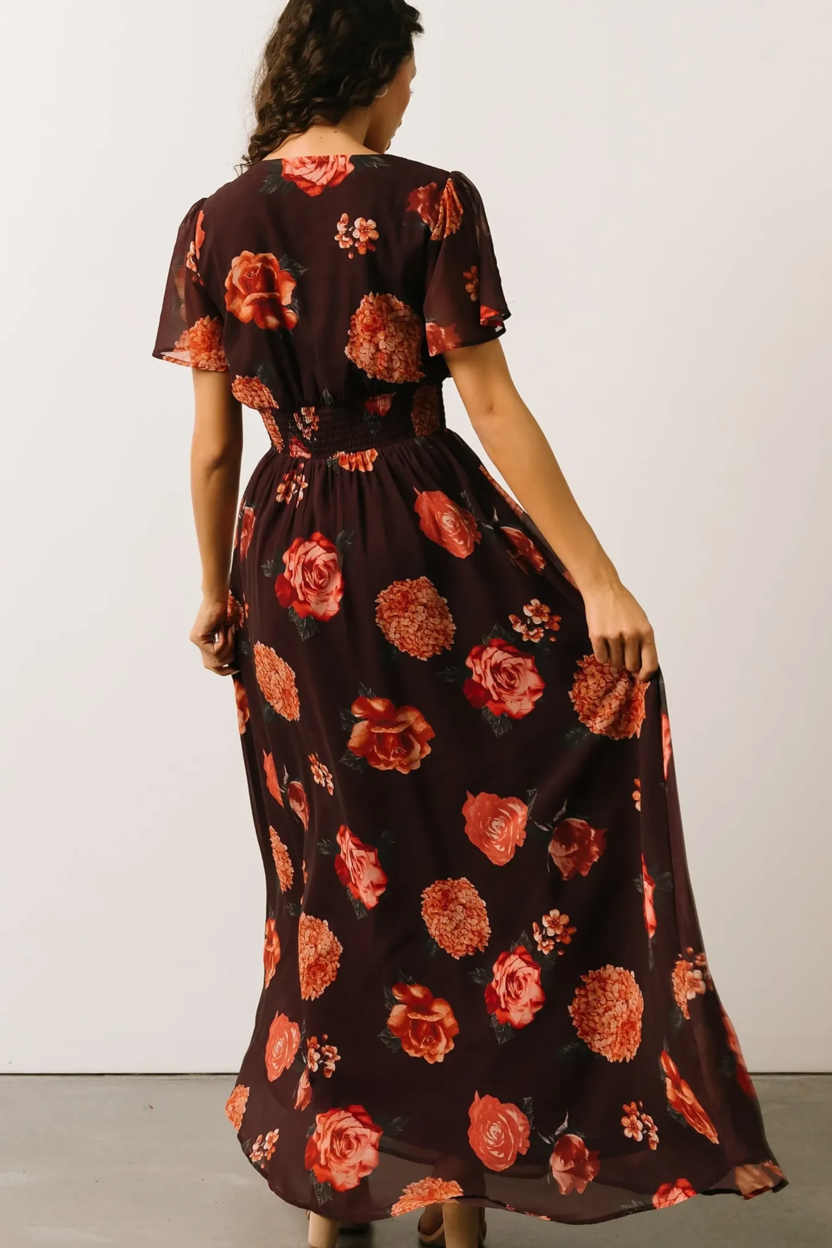Discount Baltic Born Birdie Maxi Dress | Eggplant Floral