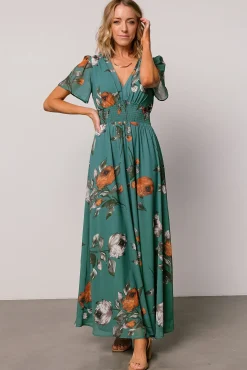 Hot Baltic Born Birdie Maxi Dress | Eucalyptus Floral