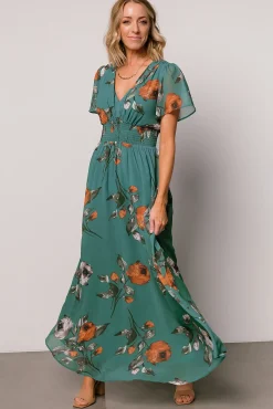 Hot Baltic Born Birdie Maxi Dress | Eucalyptus Floral