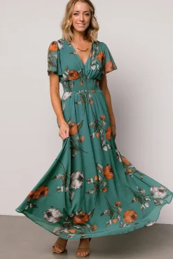 Hot Baltic Born Birdie Maxi Dress | Eucalyptus Floral
