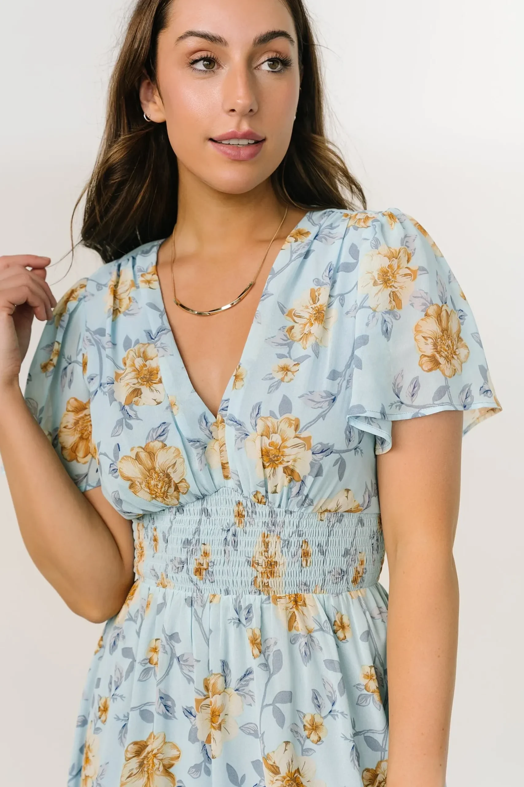 Best Baltic Born Birdie Maxi Dress | Light Blue Floral