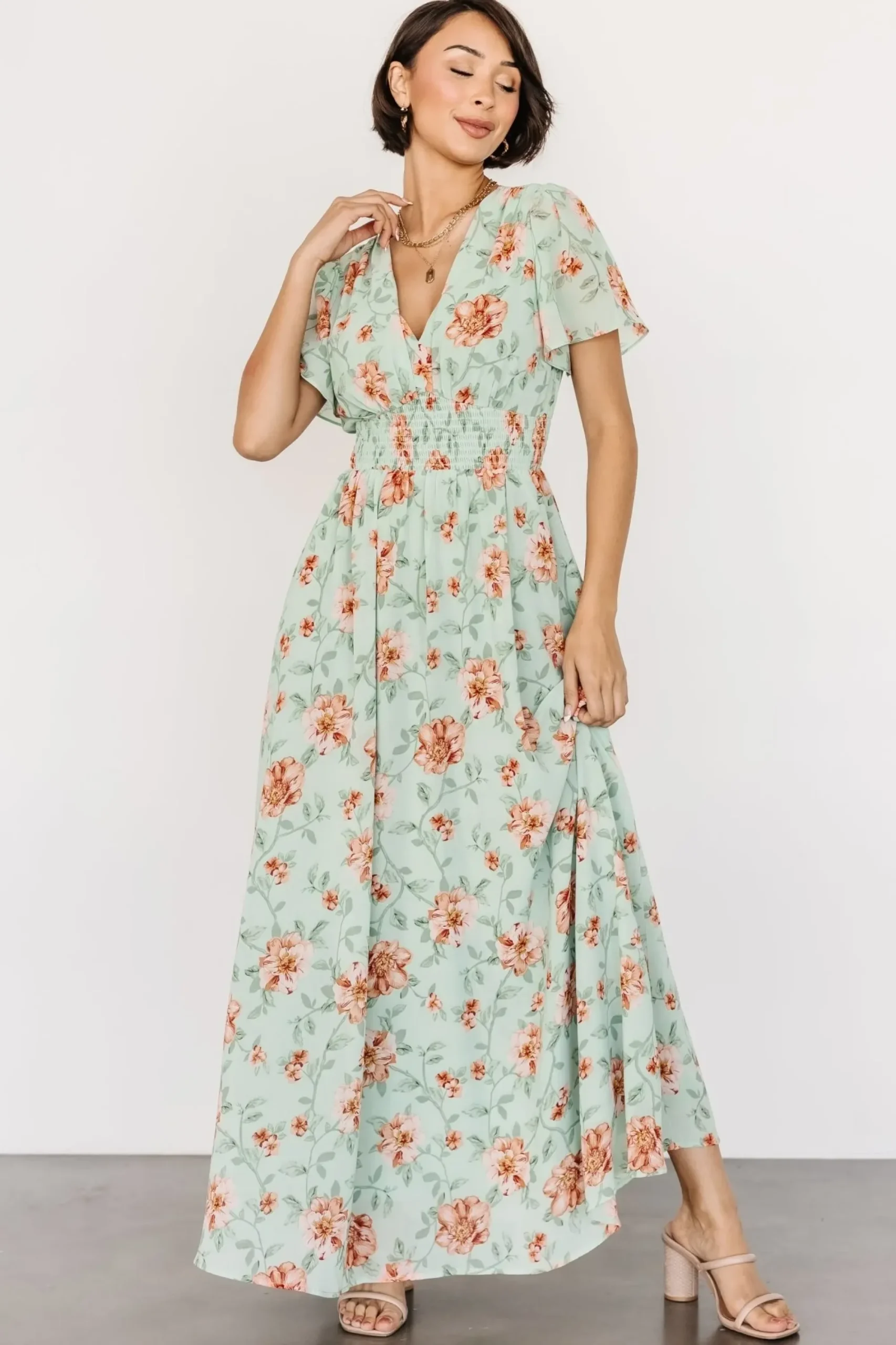 Outlet Baltic Born Birdie Maxi Dress | Sage Multi