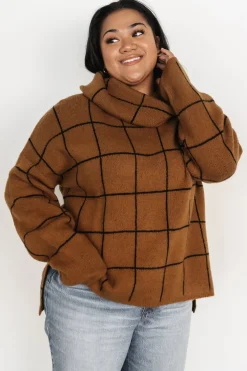 Fashion Baltic Born Birmingham Funnel Neck Sweater | Brown