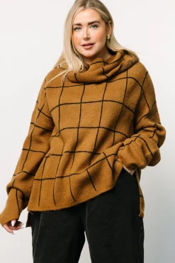 Fashion Baltic Born Birmingham Funnel Neck Sweater | Brown