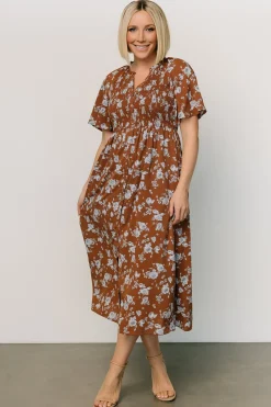 Sale Baltic Born Botega Midi Dress | Brown + Blue