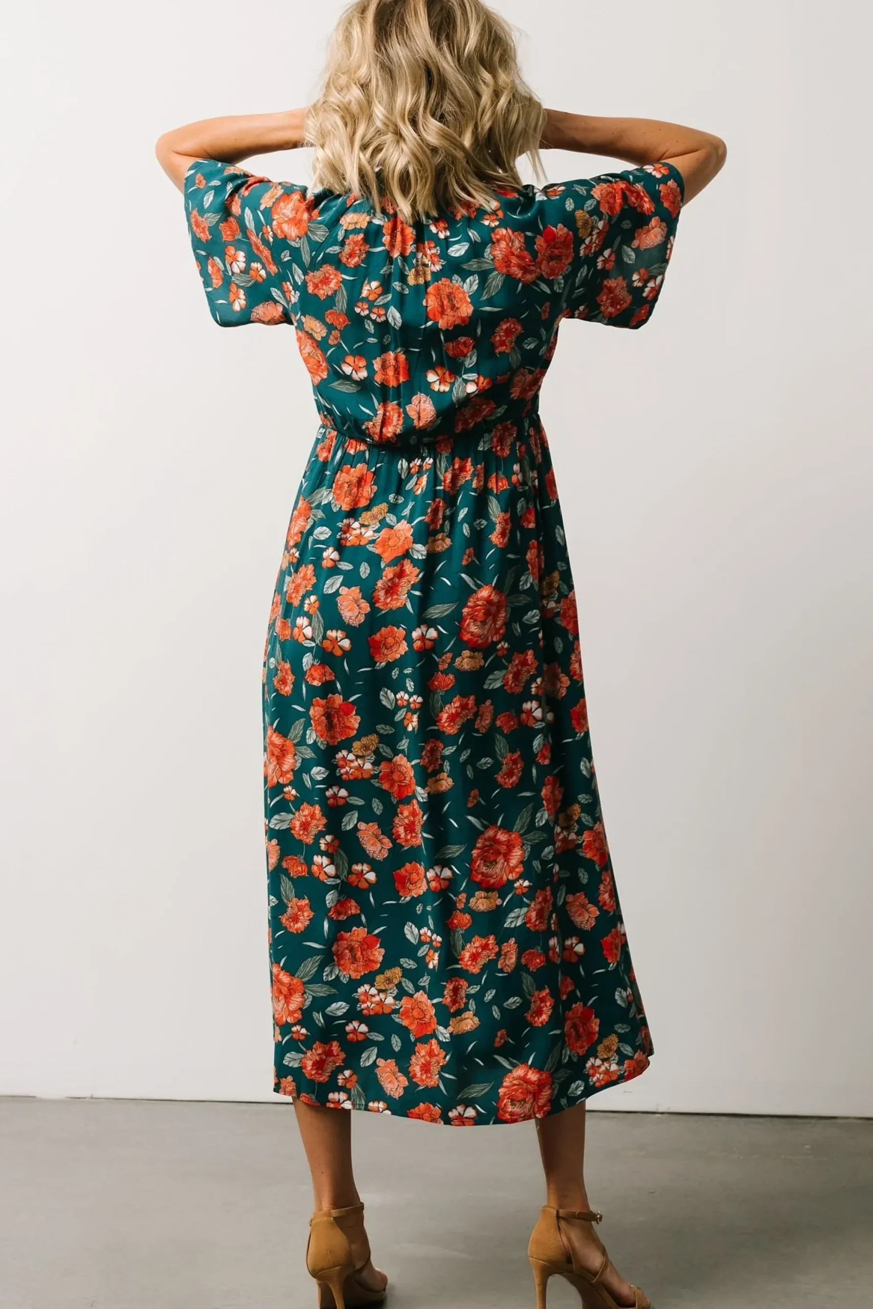 Clearance Baltic Born Botega Midi Dress | Jade Multi Floral