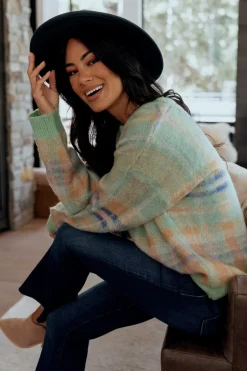 Best Baltic Born Brentridge Plaid Sweater | Green Multi