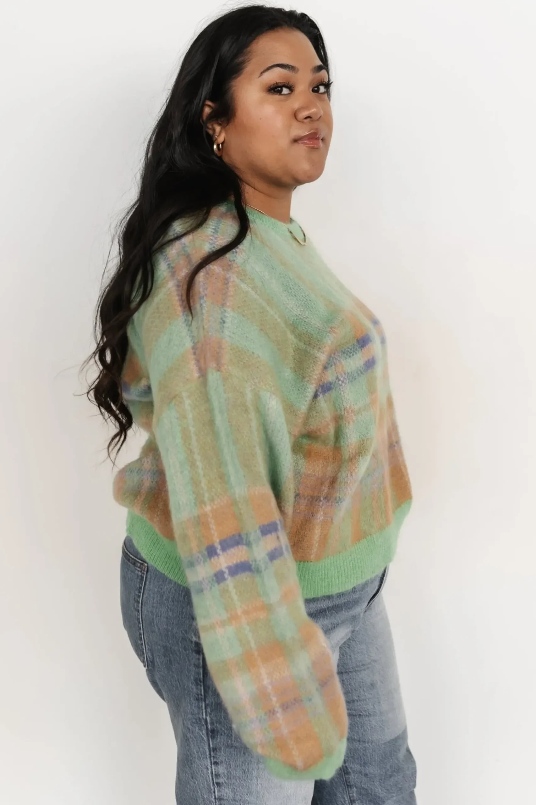 Best Baltic Born Brentridge Plaid Sweater | Green Multi