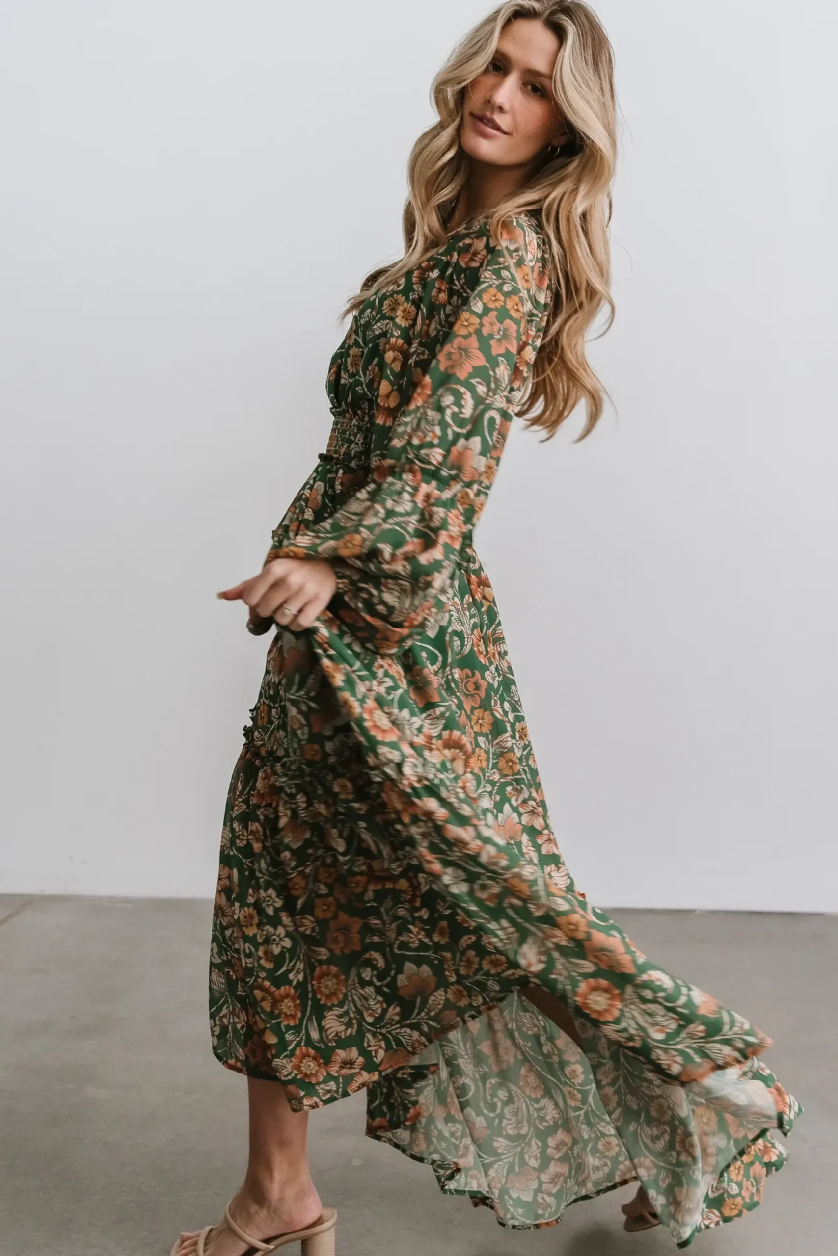 Clearance Baltic Born Bria Maxi Dress | Green Floral