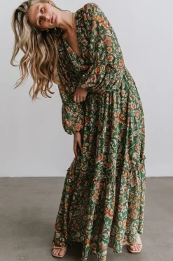 Clearance Baltic Born Bria Maxi Dress | Green Floral