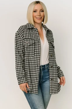 Online Baltic Born Bridger Houndstooth Jacket | Dark Navy + Ivory