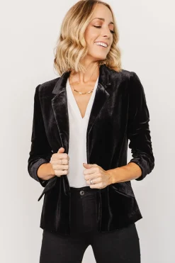 Fashion Baltic Born Brinton Velvet Blazer | Black