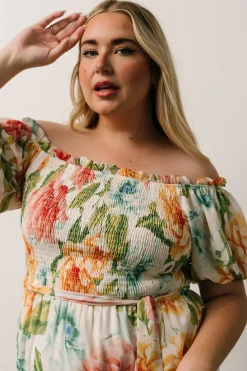 Sale Baltic Born Britney Tiered Maxi Dress | Ivory Multi Floral