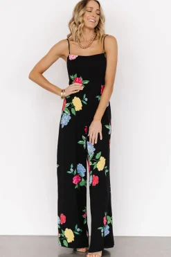 Best Baltic Born Brooklyn Wide Leg Jumpsuit | Black Floral