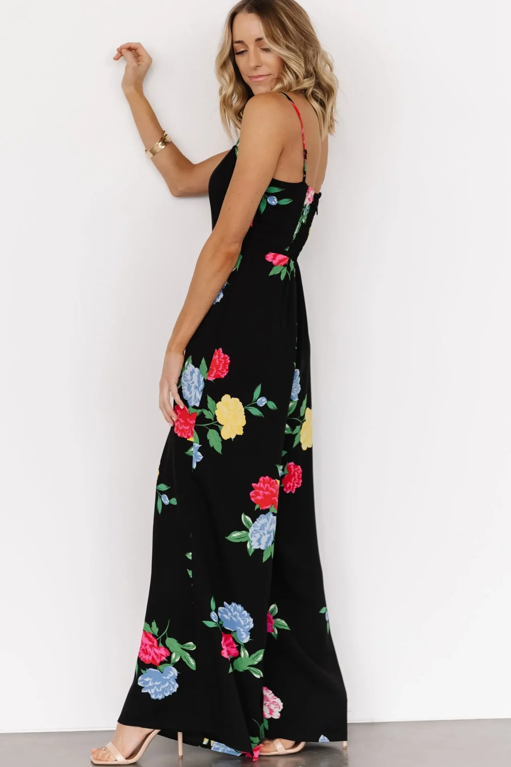 Best Baltic Born Brooklyn Wide Leg Jumpsuit | Black Floral