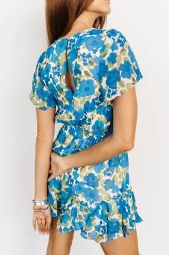 Outlet Baltic Born Candy Romper | Blue + Olive