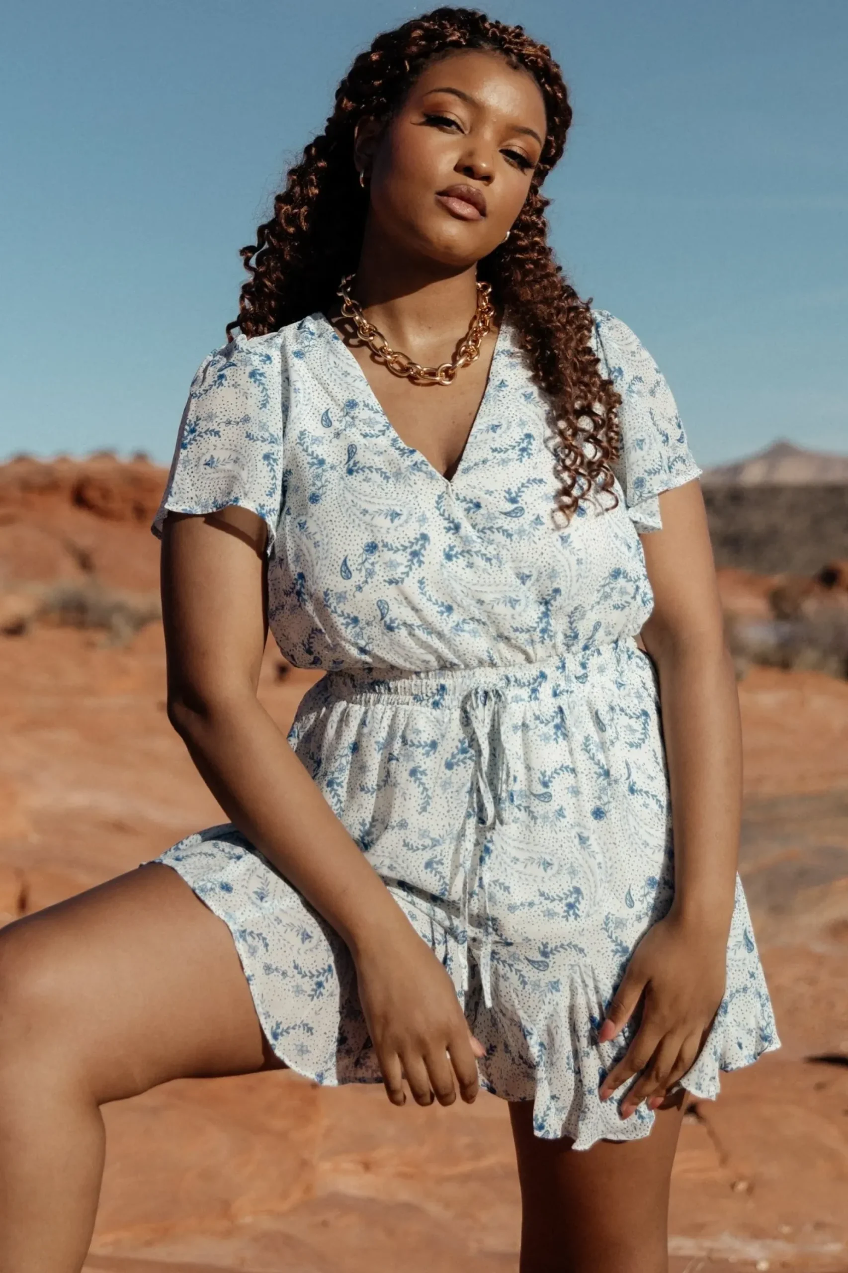 Outlet Baltic Born Candy Romper | Off White + Blue