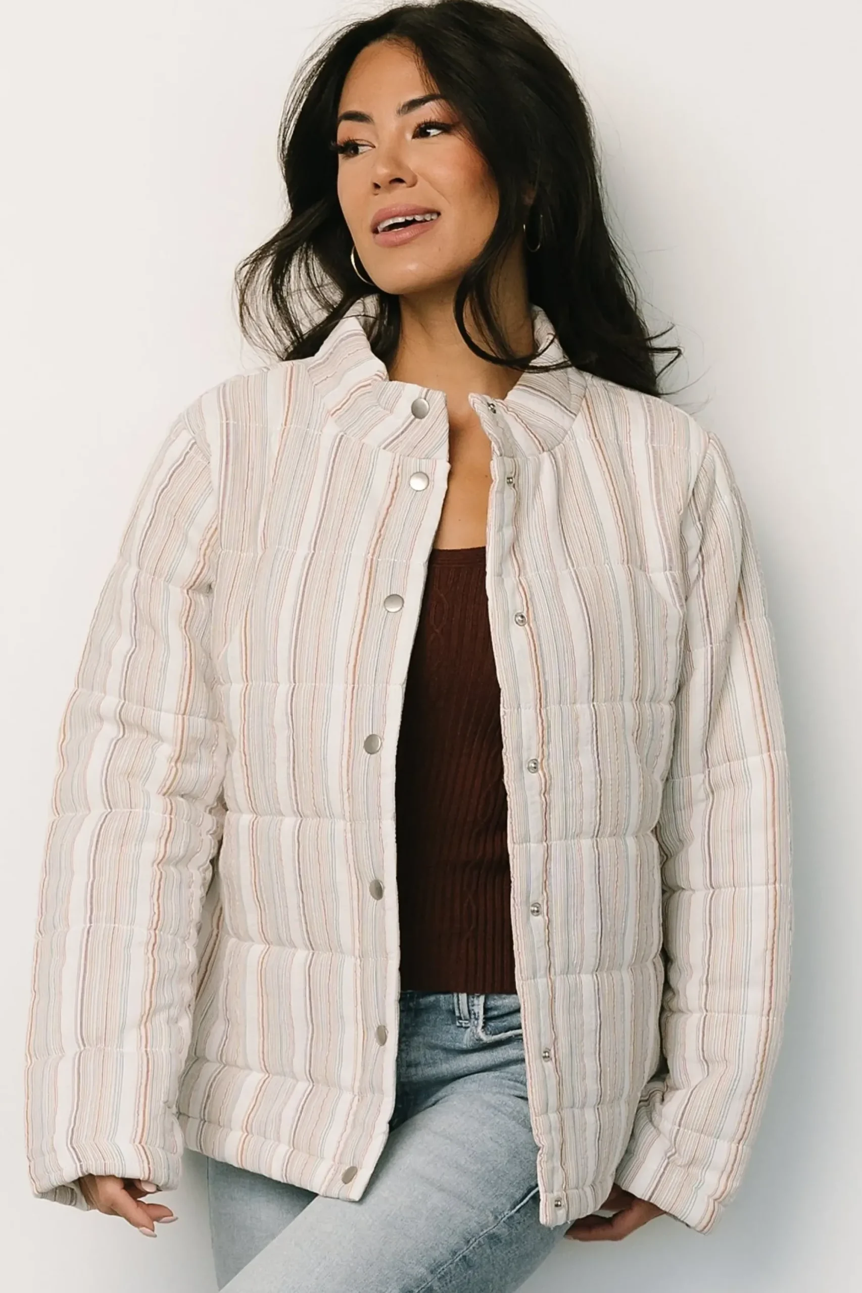 Outlet Baltic Born Carlton Quilted Jacket | Multi Stripe