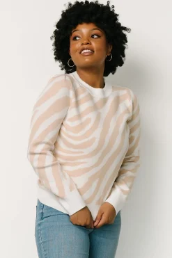 Outlet Baltic Born Carter Sweater | Oatmeal Print