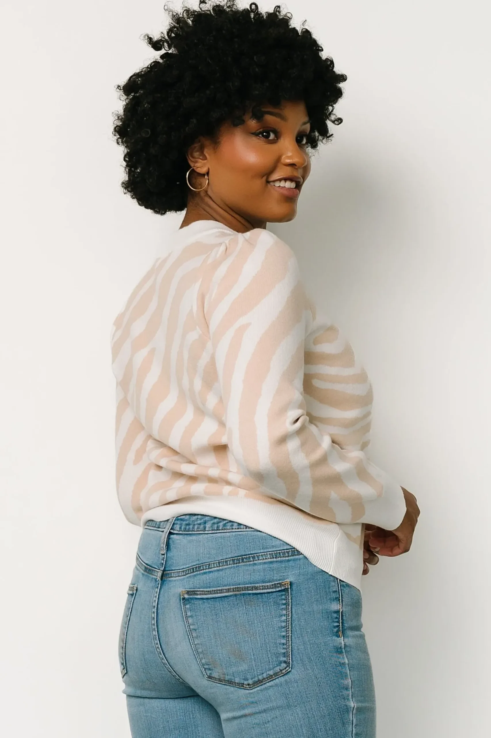 Outlet Baltic Born Carter Sweater | Oatmeal Print