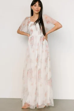 Discount Baltic Born Cassandra Tulle Maxi Dress | White Multi