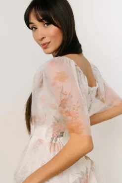 Discount Baltic Born Cassandra Tulle Maxi Dress | White Multi