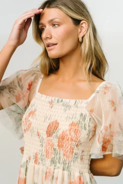 Hot Baltic Born Cassandra Tulle Maxi Dress | Buttercream Floral