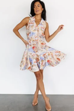 Online Baltic Born Cassis Short Dress | Multi Print