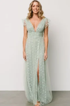 Outlet Baltic Born Caterina Tulle Maxi Dress | Sage