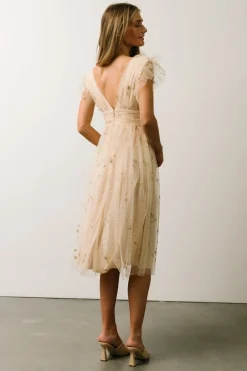 Fashion Baltic Born Chiara Shimmer Midi Dress | Gold