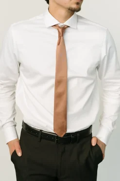 Sale Baltic Born Classic Satin Tie | Bronze