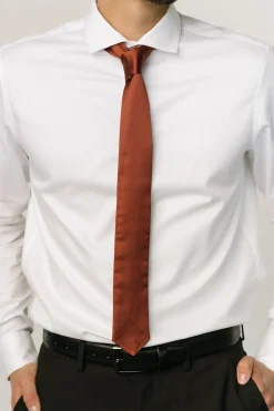 Online Baltic Born Classic Satin Tie | Cinnamon
